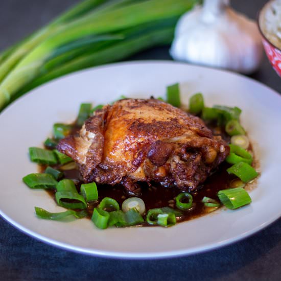 Instant Pot Crispy Chicken Adobo - Recipe photo by DadGotThis