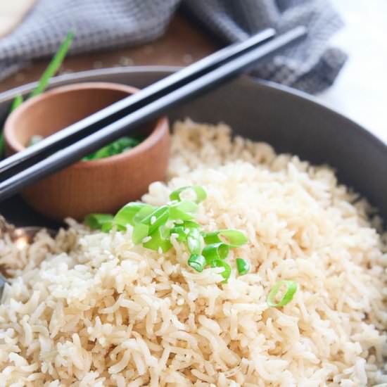 Pressure Cooker Brown Rice - Recipe photo by BlessHerHeartYall