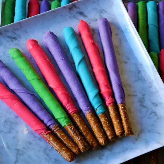 Chocolate Covered Pretzel Rods - Recipe photo by eyesclosedcooking