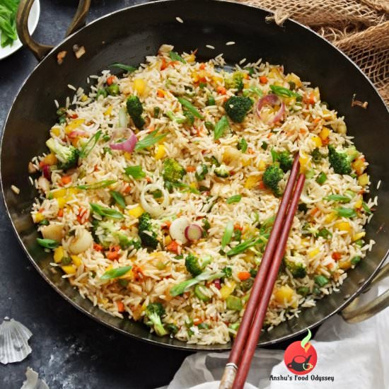 Indo Chinese Vegetable Fried Rice - Recipe photo by anshusfoododyssey