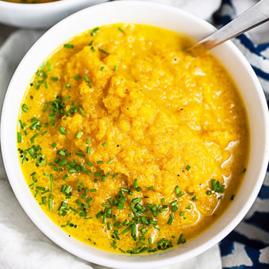Roasted Carrot Soup - Recipe photo by therusticfoodie