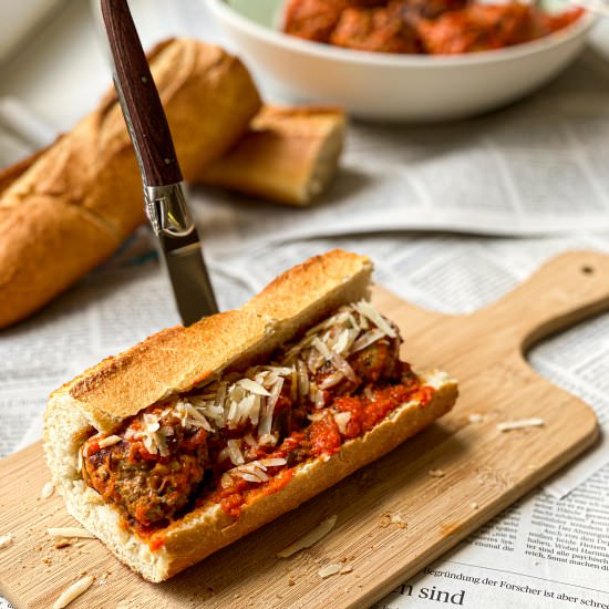 Italian meatball Sub - Recipe photo by uneptcuisiniere