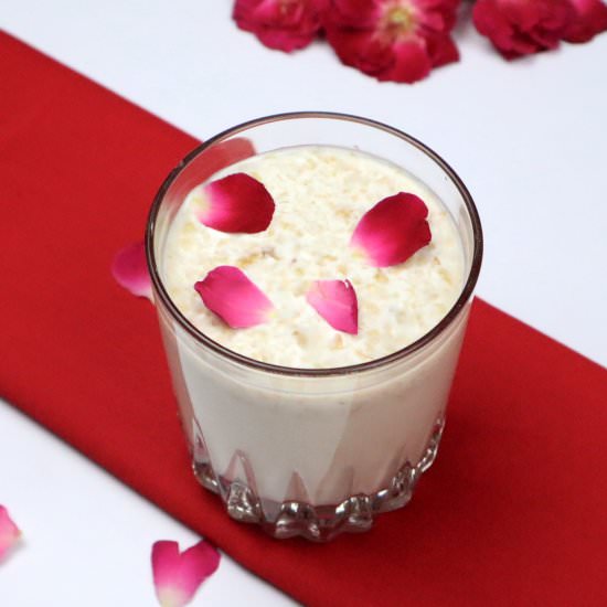 Gulkand Milkshake - Recipe photo by Tasted Recipes