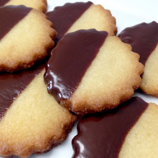 Keto Chocolate Dipped Shortbread - Recipe photo by Keto Cooking Christian