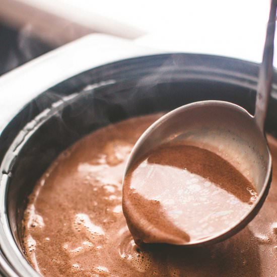 Slow Cooker Hot Chocolate - Recipe photo by InquiringChef