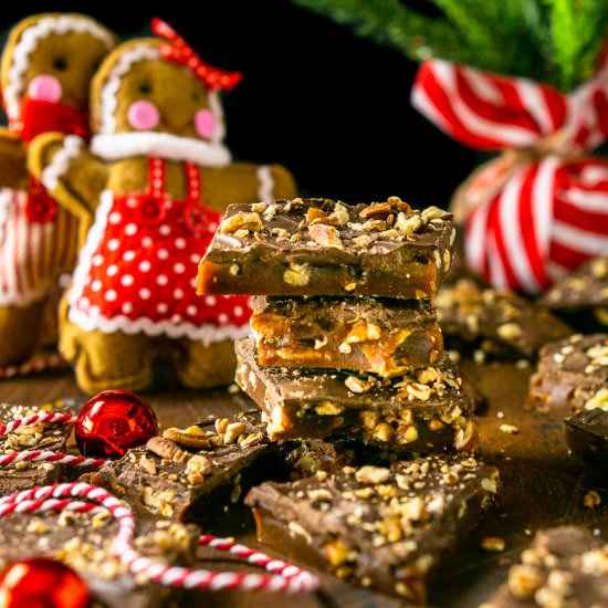 Gingerbread Toffee - Recipe photo by Burrata and Bubbles