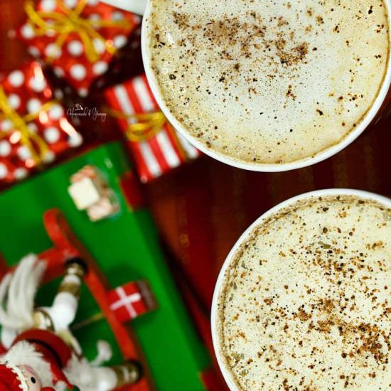 Rum & Eggnog Latte - Recipe photo by Homemade and Yummy