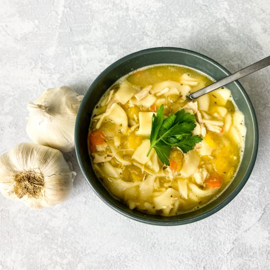 classic chicken noodle soup - Recipe photo by eatdatedrink