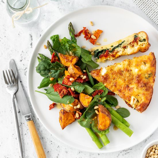 Mediterranean Crustless Quiche - Recipe photo by Your Ultimate Menu