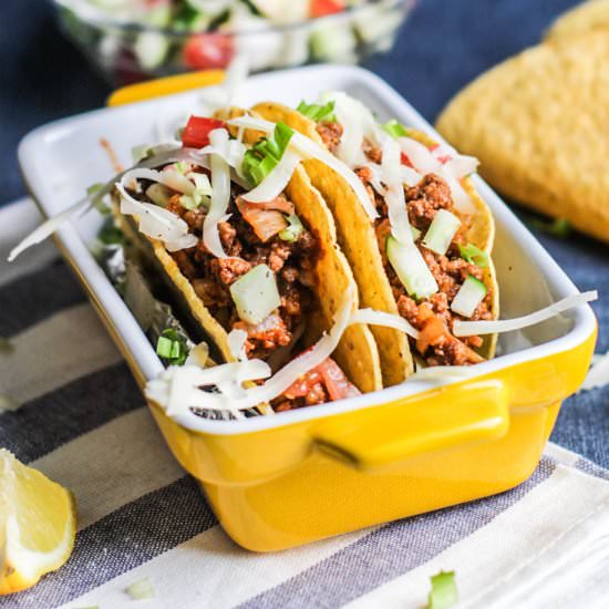 Easy Gluten Free Ground Beef Tacos - Recipe photo by OffTheWheatenPath