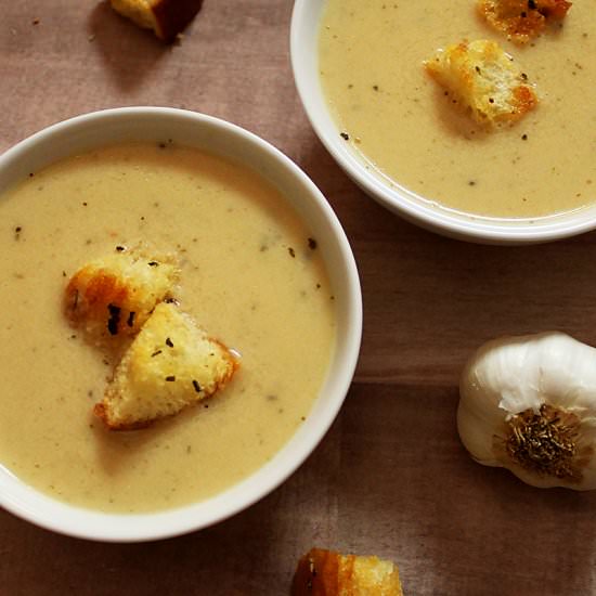 Garlic Bread Soup - Recipe photo by SimplyHappenings