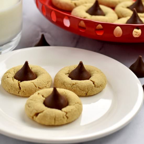 Gluten Free Peanut Butter Blossoms - Recipe photo by Flavor Walk