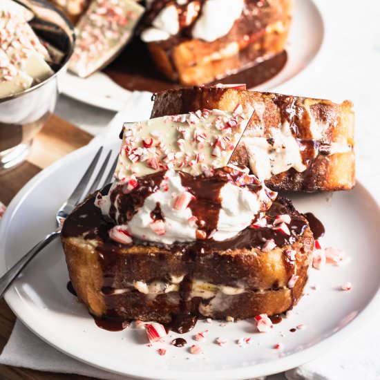 Peppermint Bark French Toast - Recipe photo by GoodThingsBakingCo