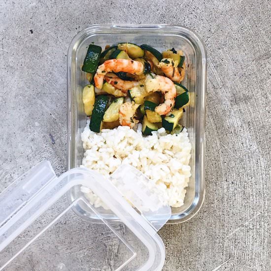 PRAWNS, PUMPKIN AND RICE - Recipe photo by deliciousspanishfood