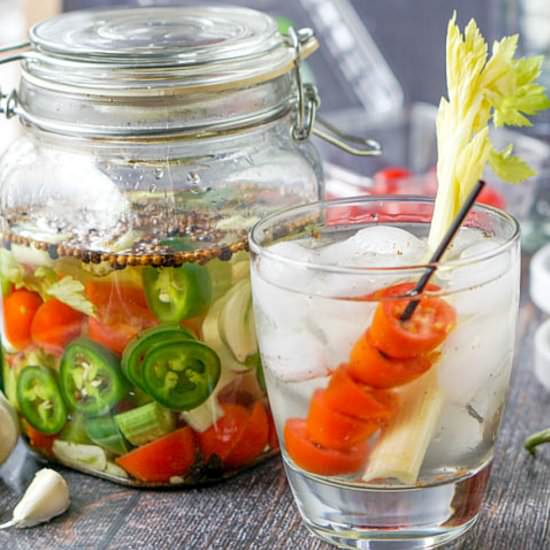 Low Carb Bloody Mary Infused Vodka - Recipe photo by MyLifeCookbook