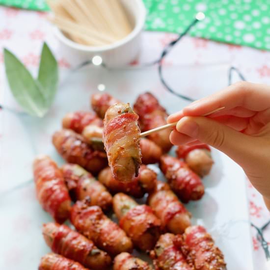 Party Sausages with Honey & Mustard - Recipe photo by joskitchenlarder