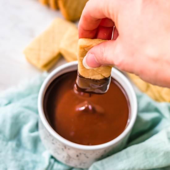 Chocolate dipped shortbread - Recipe photo by ltully