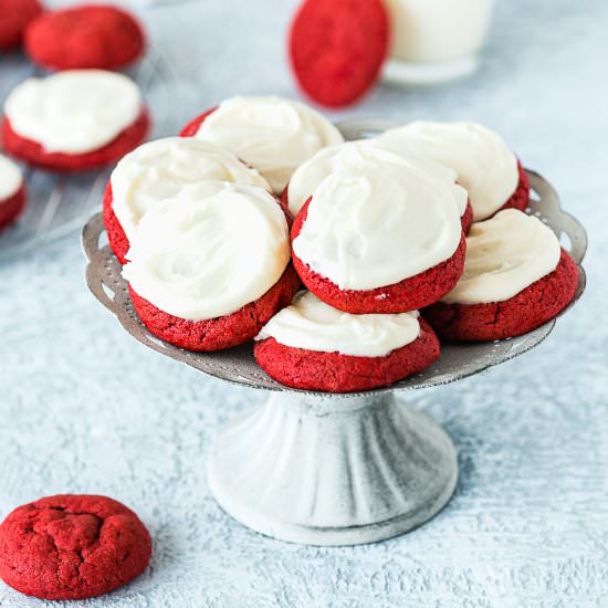 Eggless Red Velvet Cookies - Recipe photo by Mommys Home Cooking
