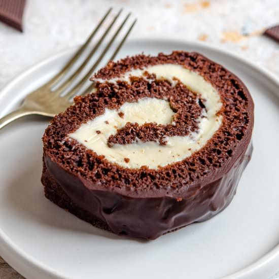 Chocolate Swiss Roll Cake - Recipe photo by bellyfull