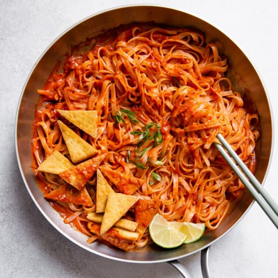 Sambal Noodles & Pan-Fried Tofu - Recipe photo by healthynibblesandbits