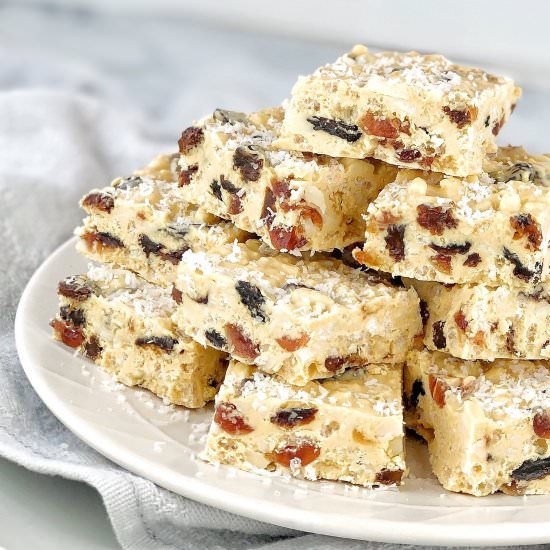 White Christmas Slice - Recipe photo by chef not required