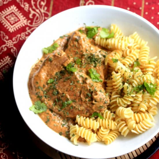 Pork Chops Paprikash - Recipe photo by Spice Chronicles