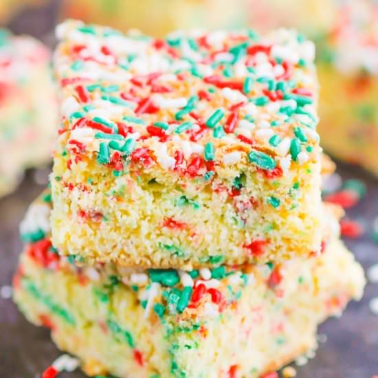 Holiday Cake Mix Bars - Recipe photo by pumpkinnspice