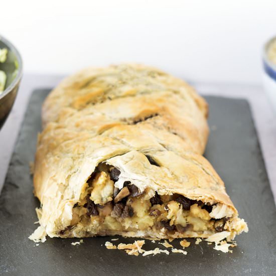 Vegan parsnip wellington - Recipe photo by Mandy Sneaky Veg