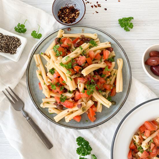 Puttanesca Pasta Salad - Recipe photo by Mrs Jones Kitchen