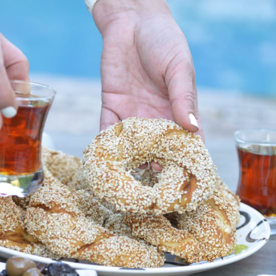 Simit, Turkish Sesame Bread - Recipe photo by hadias lebanese cuisine