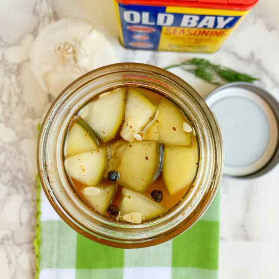 Old Bay Refrigerator Pickles - Recipe photo by Theyummymuffin