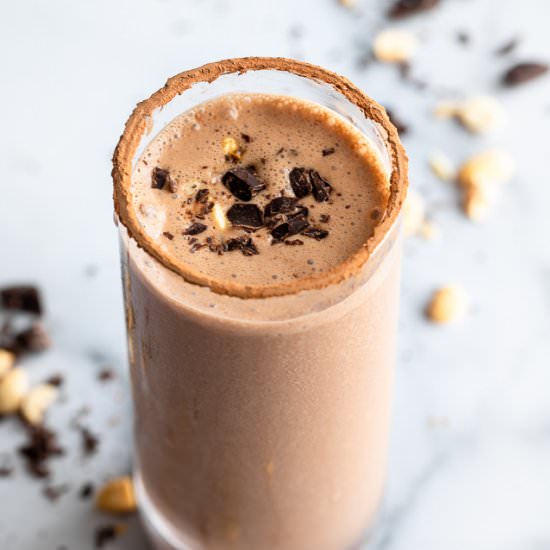 Peanut Butter Protein Shake - Recipe photo by foodfaithfitness