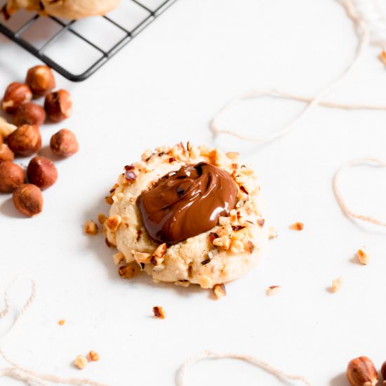 Nutella Thumbprint Cookies - Recipe photo by SprinklesandSeaSalt