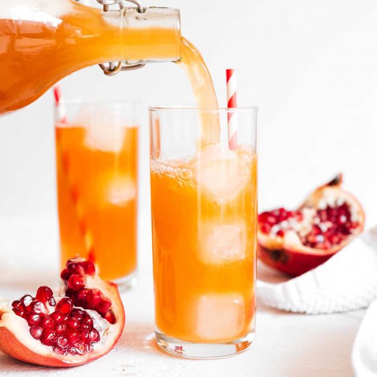 Pomegranate Kombucha - Recipe photo by liveeatlearn