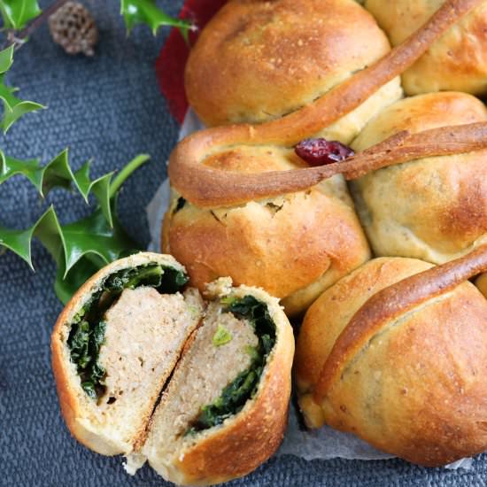Pull apart Christmas Bread - Recipe photo by aVegTasteFromAtoZ