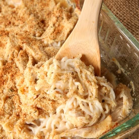 Lighter Turkey Tetrazzini - Recipe photo by browniebites