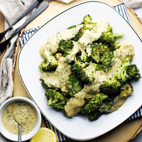 Broccoli with Hollandaise Sauce - Recipe photo by Yay For Food