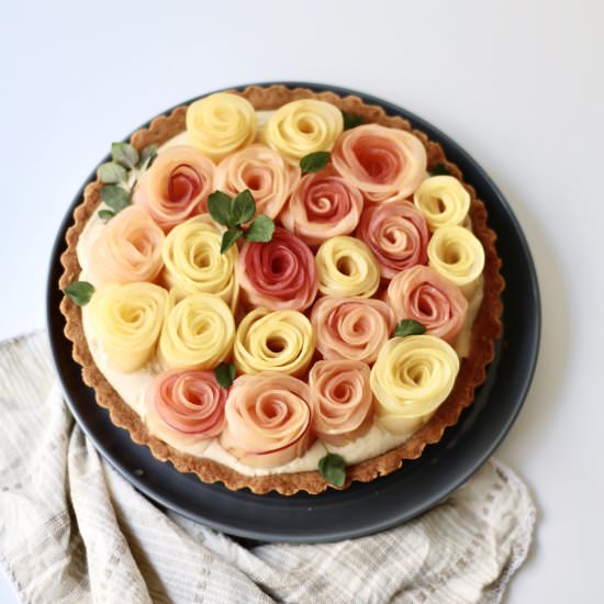 Apple Rose Custard Tart - Recipe photo by wildreverie_byamanda