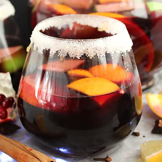 Christmas Red Wine Sangria - Recipe photo by SlowThe CookDown