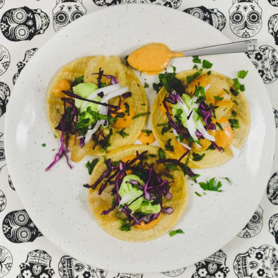 Baja Fish Tacos from Ensenada - Recipe photo by cookeatblog