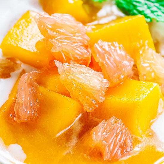 3 ingredients mango dessert - Recipe photo by cookingwithlei