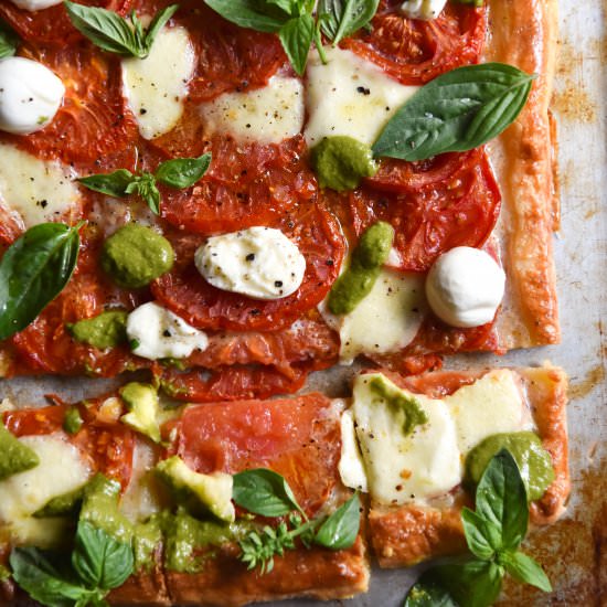 Gluten free tomato tart - Recipe photo by georgeats