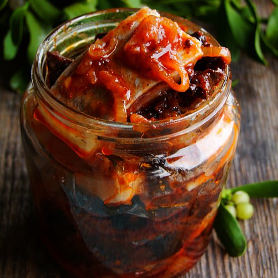 herring with prunes - Recipe photo by Izaa