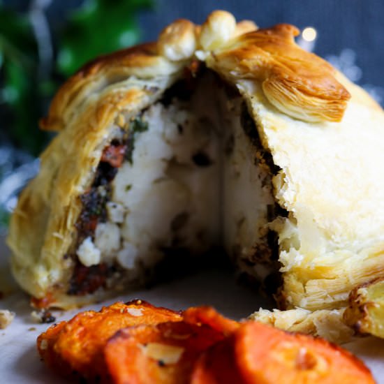 Vegan Cauliflower Wellington - Recipe photo by aVegTasteFromAtoZ