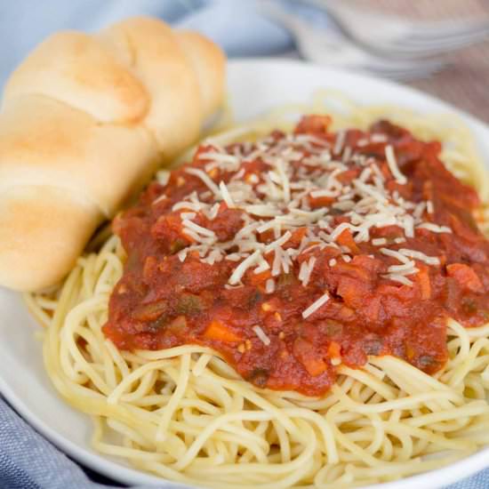 Grandma's Secret Spaghetti Sauce - Recipe photo by Devour Dinner