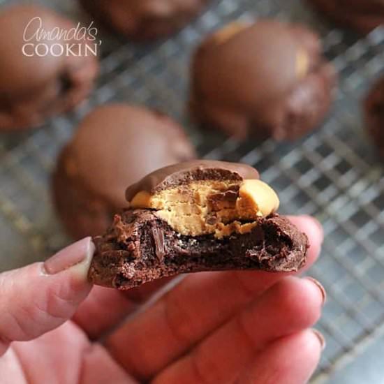 Buckeye Brownie Cookies - Recipe photo by amandascookin