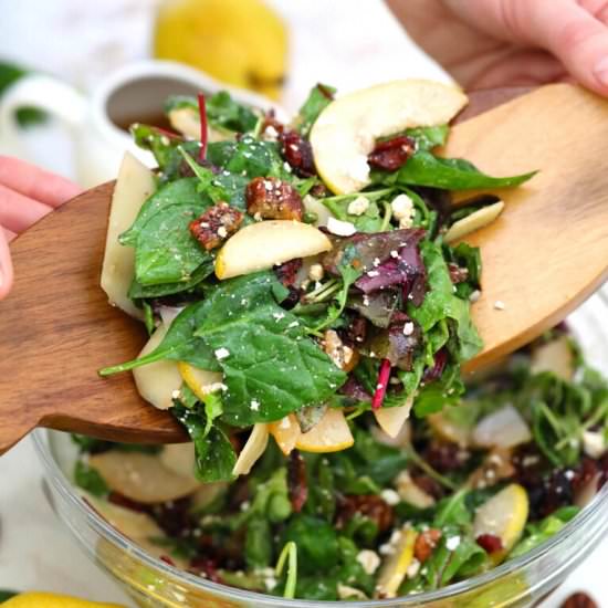 Pear Salad - Recipe photo by peasandpeonies
