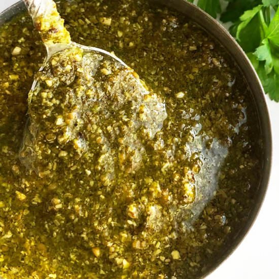 Basil Pesto Sauce - Recipe photo by 1PotRecipes
