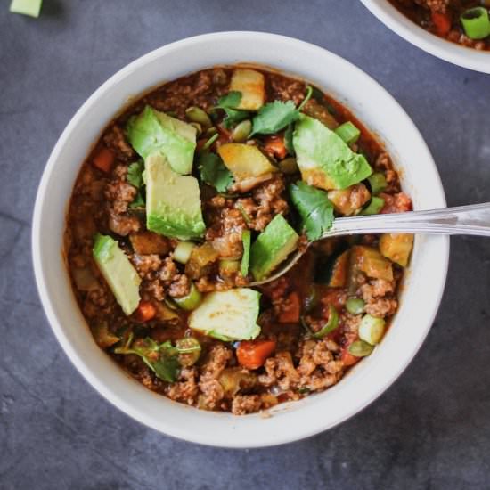Keto Chili - Recipe photo by StemandSpoon