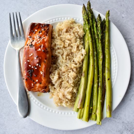 Sesame Glazed Salmon - Recipe photo by servingupsimplicity